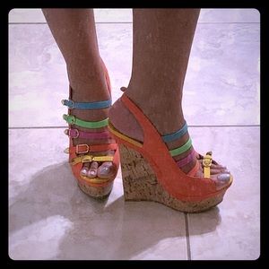 Colorful High wedges